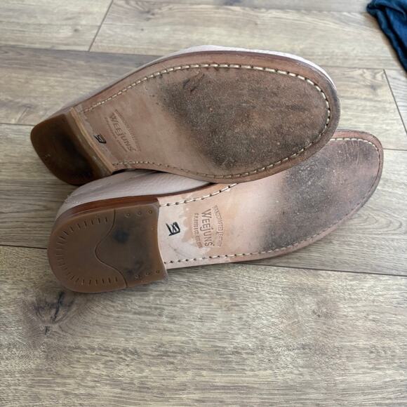 Weejuns Handcrafted Leather Penny Loafers Nude Pink Women’s 9 — Quiet Luxury - Picture 5 of 8